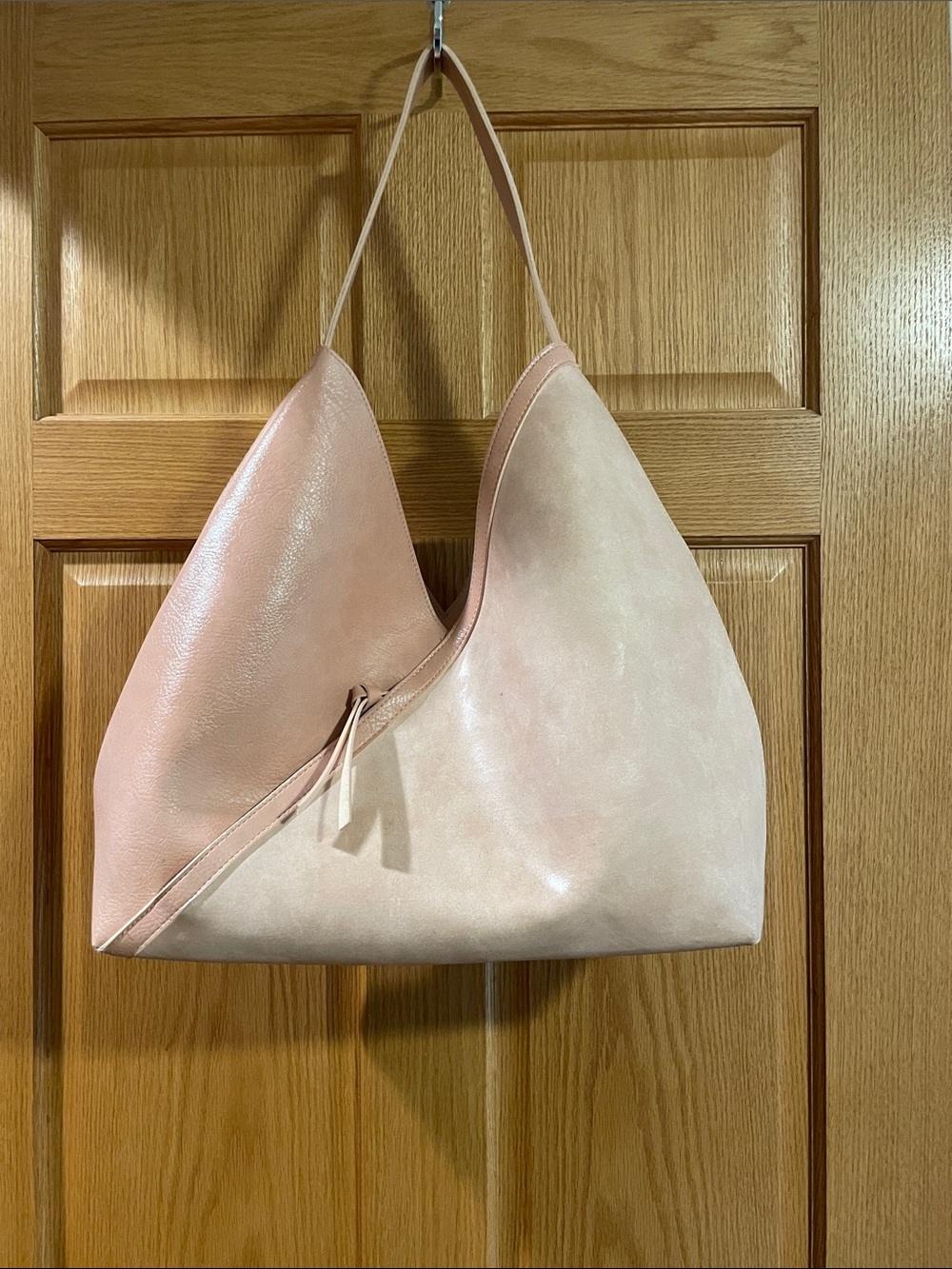 Ulta Beauty Pink and Blush Two-Tone Shoulder Hobo Bag
